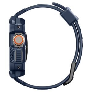 Spigen RUGGED ARMOR ”PRO” APPLE WATCH ULTRA 1 / 2 / 3 / 4 (49 MM) TAMSIAI MĖLYNAS - Image 10