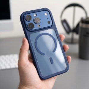 TECH-PROTECT MAGONE MagSafe CC + STIKLAS 2-PACK iPhone 17 Pro / 18 Pro TAMSIAI MĖLYNA/SKAIDRI - Image 9