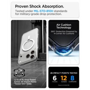 Spigen Ultra Hybrid MagSafe iPhone 17 Pro Max / 18 Pro Max SKAIDRUS/BALTAS - Image 11