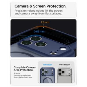 Spigen Ultra Hybrid MagSafe iPhone 17 Pro / 18 Pro MATINIS TAMSIAI MĖLYNAS - Image 11