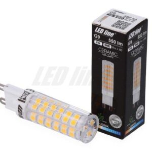 Lemputė LED G9 220-240V 6W 550lm neutraliai balta 4000K, LED line