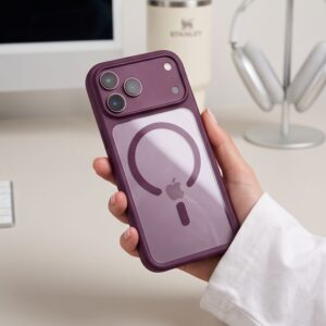TECH-PROTECT MAGONE MagSafe CC + STIKLAS 2-PACK iPhone 17 Pro / 18 Pro TAMSIAI VYŠNINĖ/SKAIDRI - Image 12