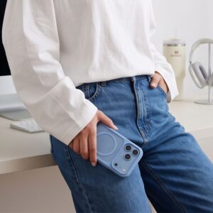 TECH-PROTECT MAGONE MagSafe CC + STIKLAS 2-PACK iPhone 17 Pro Max / 18 Pro Max ŠVIESIAI MĖLYNA/SKAIDRI - Image 12
