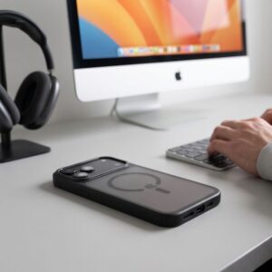 TECH-PROTECT MAGSTAND MagSafe CC iPhone 17 Pro Max / 18 Pro Max MATINIS juodos spalvos - Image 10