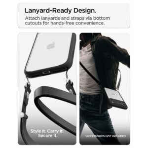 Spigen Ultra Hybrid iPhone 17 Pro Max / 18 Pro Max MATINIS juodos spalvos - Image 12