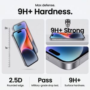 GRŪDINTAS STIKLAS TECH-PROTECT QUICK SET+ 2-PACK iPhone 17 Pro Max / 18 Pro Max BLACK - Image 8