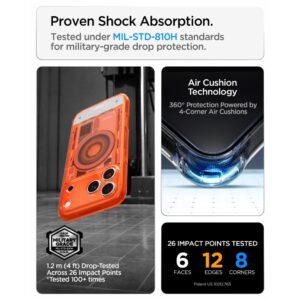 Spigen Ultra Hybrid MagSafe iPhone 17 Pro Max / 18 Pro Max C-ONE MANDARINO SPALVOS - Image 12