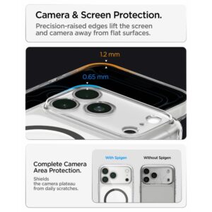 Spigen Ultra Hybrid MagSafe iPhone 17 Pro / 18 Pro SKAIDRUS/GRAFITO - Image 12