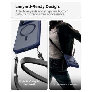Spigen Ultra Hybrid MagSafe iPhone 17 Pro / 18 Pro MATINIS TAMSIAI MĖLYNAS - Image 12