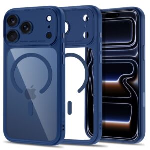 Tech-Protect MAGPEAK MagSafe CC iPhone 17 Pro / 18 Pro TAMSIAI MĖLYNAS/SKAIDRUS