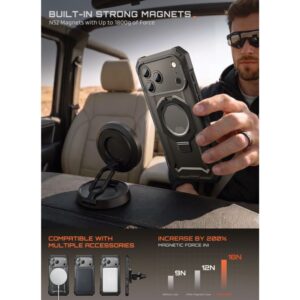 SupCase GRIP Pro MAG MagSafe iPhone 17 Pro Max / 18 Pro Max JUODAS - Image 12