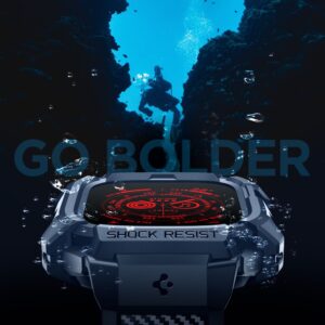 Spigen RUGGED ARMOR ”PRO” APPLE WATCH ULTRA 1 / 2 / 3 / 4 (49 MM) TAMSIAI MĖLYNAS - Image 11