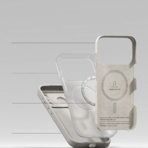 RINGKE SILIKONINIS MAGNETINIS MAGSAFE DĖKLAS iPhone 17 PRO / 18 PRO STONE - Image 7