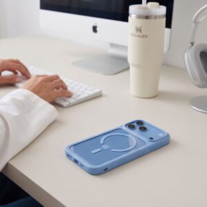TECH-PROTECT MAGONE MagSafe CC + STIKLAS 2-PACK iPhone 17 Pro Max / 18 Pro Max ŠVIESIAI MĖLYNA/SKAIDRI - Image 13