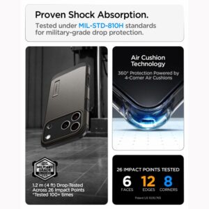 Spigen Tough Armor T MagSafe iPhone 17 Pro Max / 18 Pro Max GUNMETAL - Image 13