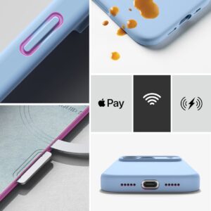 RINGKE SILIKONINIS MAGNETINIS MAGSAFE DĖKLAS iPhone 17 PRO / 18 PRO ŠVIESIAI MĖLYNAS - Image 8