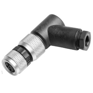 M8 lizdas 3pin, kampu, 3.5-5mm kabeliui, IP67