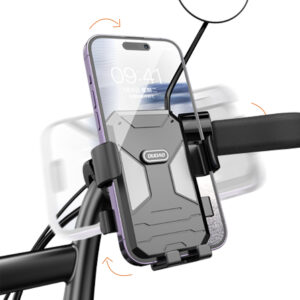 Dviračio / motociklo telefono laikiklis Dudao F7C – juodas - Image 3