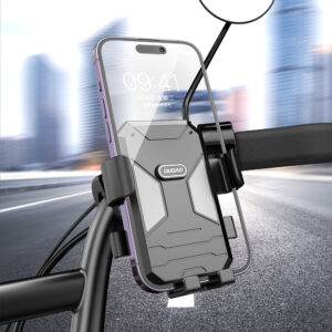Dviračio / motociklo telefono laikiklis Dudao F7C – juodas - Image 9