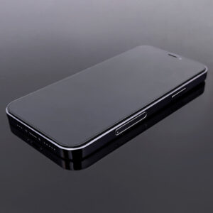 2 vnt. Viso ekrano grūdintas stiklas su rėmeliu, suderinamas su dėklais (Case Friendly), Wozinsky Full Glue, skirtas iPhone 15 Pro Max – juodas - Image 4