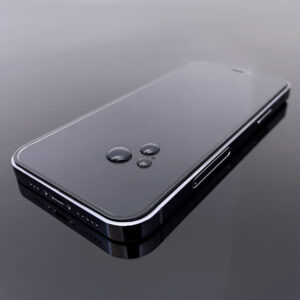 2 vnt. Viso ekrano grūdintas stiklas su rėmeliu, suderinamas su dėklais (Case Friendly), Wozinsky Full Glue, skirtas iPhone 15 Pro Max – juodas - Image 7