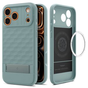 Spigen PARALLAX ”S” MAG MagSafe iPhone 17 Pro / 18 Pro ŠALAVIJŲ ŽALIA