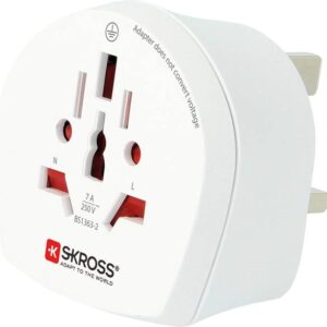 Adapteris UK kištukas - universalus lizdas 230V 7A SKROSS