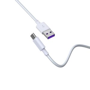 Devia laidas Shark EC306 USB - USB-C 1,5 m 5A baltas - Image 2