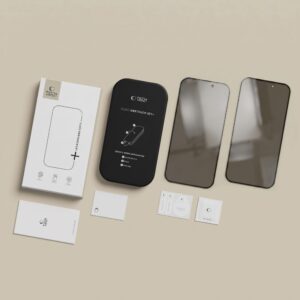 PRIVATUMĄ UŽTIKRINANTIS STIKLAS Tech-Protect ONETOUCH SET SPY+ 2-PACK iPhone 18 PRO MAX PRIVACY - Image 15