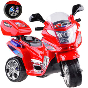 Motociklas su įkraunama baterija ir spalvingais LED žibintais PA0241