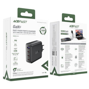 Acefast A94 Tinklo įkroviklis GaN2 USB-A / 3x USB-C PD 100W - Juodas - Image 5