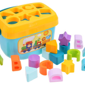 Mokomasis rinkinys „Bucket blocks letters“ RŪŠIUOKLIS 16 vnt. ZA3803 - Image 2