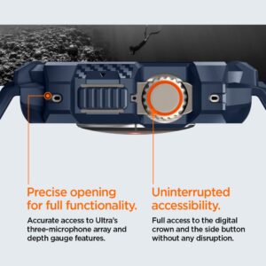 Spigen RUGGED ARMOR ”PRO” APPLE WATCH ULTRA 1 / 2 / 3 / 4 (49 MM) TAMSIAI MĖLYNAS - Image 15