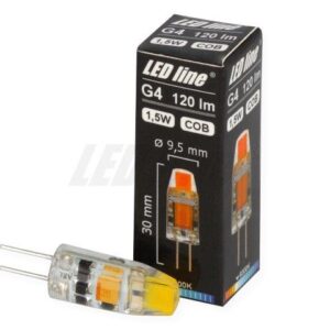 Lemputė LED G4 12V AC/DC 1.5W 120lm 200lm šaltai balta 6000K, LED line