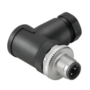 M12 kištukas 4pin, kampu, 6-8mm kabeliui, IP67
