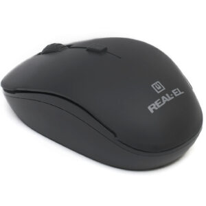 Kompiuterinė pelė REAL-EL RM-301 belaidė, juodos spalvos - Image 3