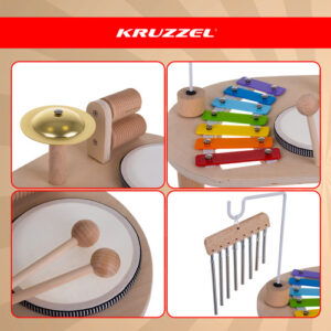 Medinis natų stalas „Kruzzel 26420“ - Image 4