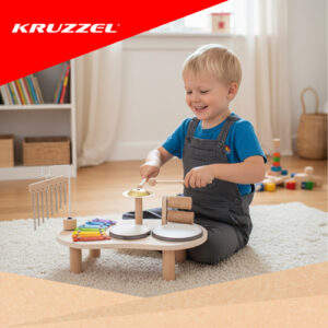 Medinis natų stalas „Kruzzel 26420“ - Image 6