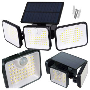 Saulės energija varomas šviestuvas 180 LED Izoxis 26875