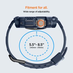 Spigen RUGGED ARMOR ”PRO” APPLE WATCH ULTRA 1 / 2 / 3 / 4 (49 MM) TAMSIAI MĖLYNAS - Image 17