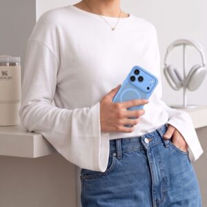 TECH-PROTECT MAGPEAK MagSafe CC iPhone 17 Pro / 18 Pro MATINIS ŠVIESIAI MĖLYNAS - Image 7