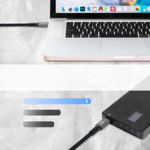 Wozinsky WPS-UY42S USB-C USB4 laidas 40Gb/s 240W 2m 4K - Juodas - Image 8