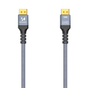 Wozinsky WPS-16AYL3S DisplayPort 2.1 laidas 80 Gb/s 16K@60Hz 8K@120Hz 4K@240Hz HDR HDCP DSC 3m - Juodas - Image 2