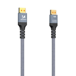 Wozinsky WPS-16AYL3S DisplayPort 2.1 laidas 80 Gb/s 16K@60Hz 8K@120Hz 4K@240Hz HDR HDCP DSC 3m - Juodas - Image 4