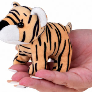 Pliušinis safario TIGRO talismanas – Serija: mini gyvūnai iš zoologijos sodo ZA4415 A - Image 2