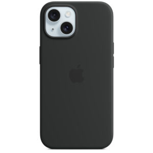 Silikoninis dėklas MagSafe, skirtas iPhone 15 – Juodas