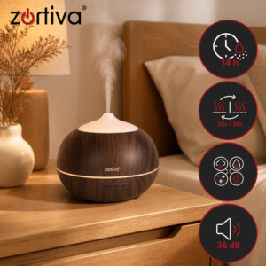 Dyfuzor zapachowy - nawilżacz 400ml Zortiva - Image 4