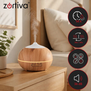Dyfuzor zapachowy - nawilżacz 400ml Zortiva - Image 4
