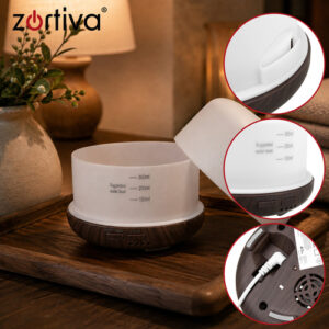 Aroma difuzorius - LED drėkintuvas su nuotolinio valdymo pultu Zortiva - Image 5