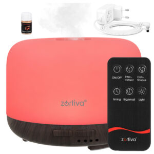 Aroma difuzorius - LED drėkintuvas su nuotolinio valdymo pultu Zortiva